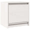 vidaXL Bedside Cabinet White 40x30.5x40 cm Solid Pinewood