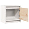 vidaXL Bedside Cabinet White 40x30.5x40 cm Solid Pinewood