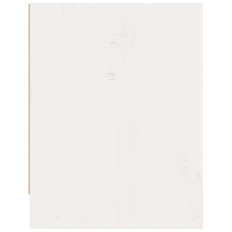 vidaXL Bedside Cabinet White 40x30.5x40 cm Solid Pinewood