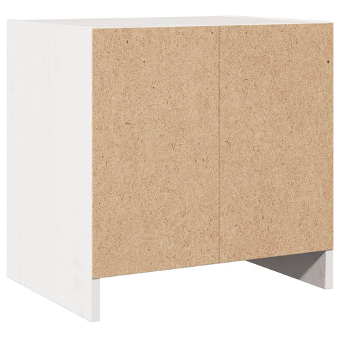 vidaXL Bedside Cabinet White 40x30.5x40 cm Solid Pinewood