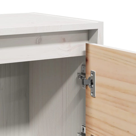 vidaXL Bedside Cabinet White 40x30.5x40 cm Solid Pinewood