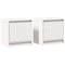 vidaXL Bedside Cabinets 2 pcs White 40x30.5x40 cm Solid Pinewood