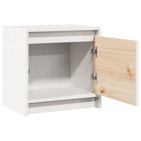 vidaXL Bedside Cabinets 2 pcs White 40x30.5x40 cm Solid Pinewood