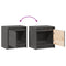 vidaXL Bedside Cabinets 2 pcs Grey 40x30.5x40 cm Solid Pinewood
