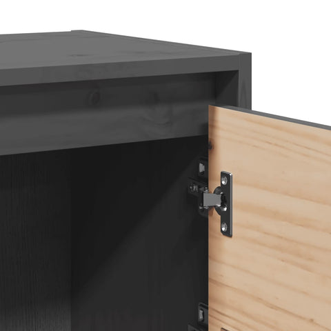 vidaXL Bedside Cabinets 2 pcs Grey 40x30.5x40 cm Solid Pinewood