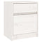 vidaXL Bedside Cabinet White 40x31x50 cm Solid Pinewood