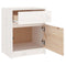 vidaXL Bedside Cabinet White 40x31x50 cm Solid Pinewood
