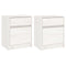 vidaXL Bedside Cabinets 2 pcs White 40x31x50 cm Solid Pinewood