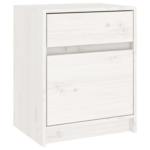 vidaXL Bedside Cabinets 2 pcs White 40x31x50 cm Solid Pinewood