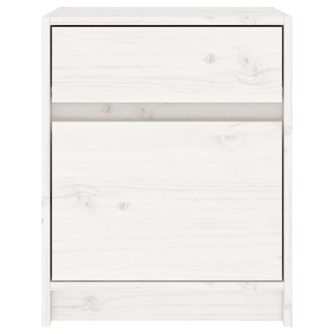vidaXL Bedside Cabinets 2 pcs White 40x31x50 cm Solid Pinewood