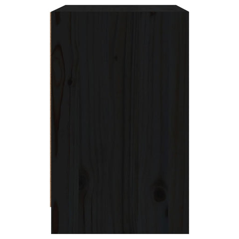 vidaXL Bedside Cabinets 2 pcs Black 40x31x50 cm Solid Pinewood