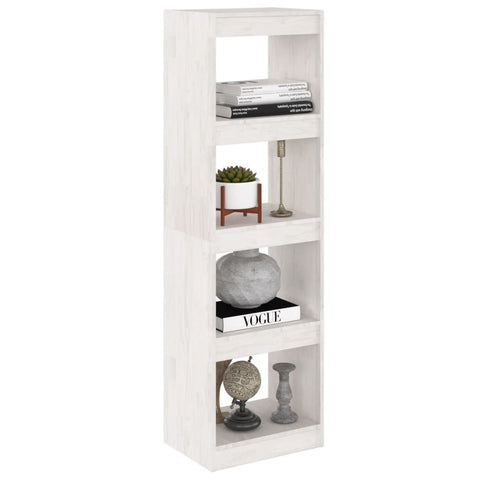 vidaXL Book Cabinet Room Divider White 40x30x135.5 cm Pinewood