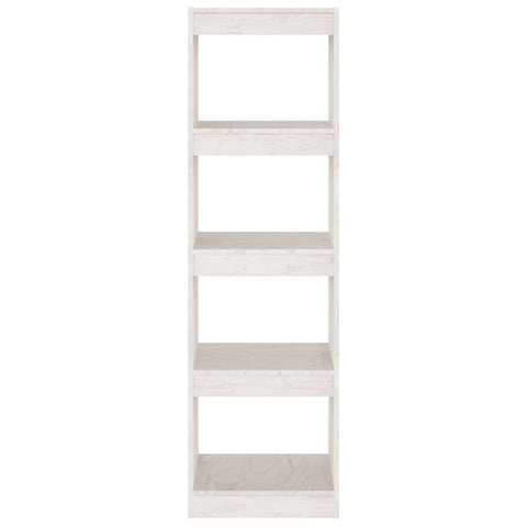 vidaXL Book Cabinet Room Divider White 40x30x135.5 cm Pinewood