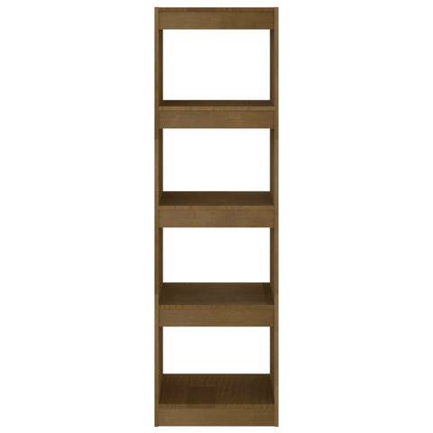 vidaXL Book Cabinet Room Divider Honey Brown 40x30x135.5 cm Pinewood