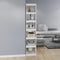 vidaXL Book Cabinet/Room Divider White 40x30x199 cm Solid Pinewood
