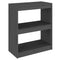 vidaXL Book Cabinet/Room Divider Grey 60x30x71.5 cm Solid Wood Pine