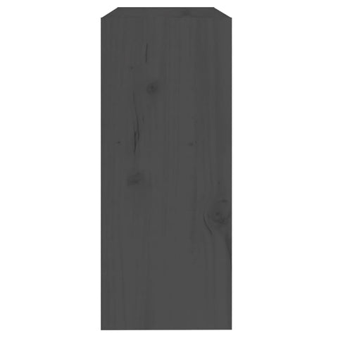 vidaXL Book Cabinet/Room Divider Grey 60x30x71.5 cm Solid Wood Pine