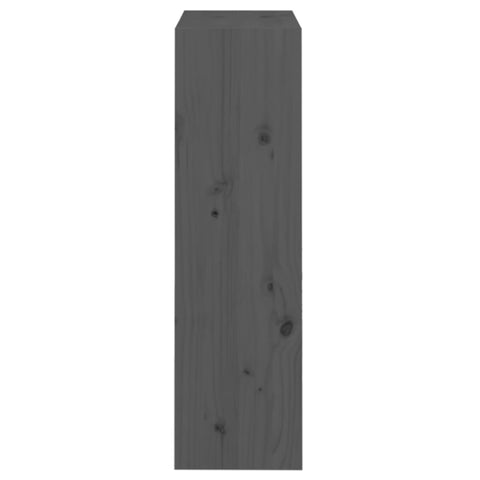 vidaXL Book Cabinet/Room Divider Grey 60x30x103.5 cm Solid Wood Pine