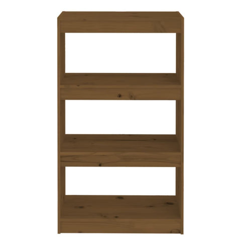 vidaXL Book Cabinet/Room Divider Honey Brown 60x30x103.5 cm Wood Pine