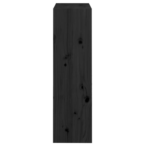 vidaXL Book Cabinet/Room Divider Black 60x30x103.5 cm Solid Wood Pine