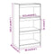 vidaXL Book Cabinet/Room Divider Black 60x30x103.5 cm Solid Wood Pine