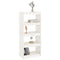 vidaXL Book Cabinet/Room Divider White 60x30x135.5 cm Solid Wood Pine