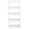vidaXL Book Cabinet/Room Divider White 60x30x135.5 cm Solid Wood Pine