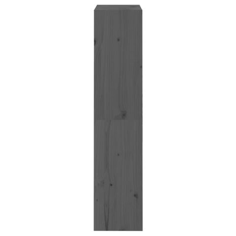 vidaXL Book Cabinet/Room Divider Grey 60x30x135.5 cm Solid Wood Pine