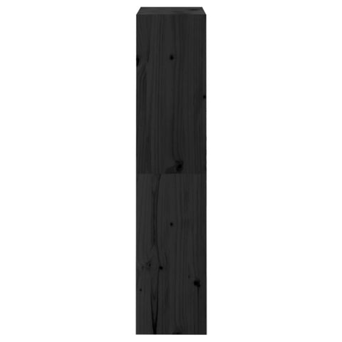 vidaXL Book Cabinet/Room Divider Black 60x30x135.5 cm Solid Wood Pine