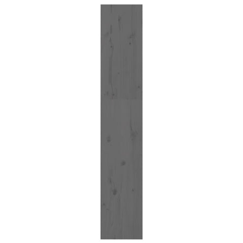 vidaXL Book Cabinet/Room Divider Grey 60x30x167.5 cm Solid Wood Pine