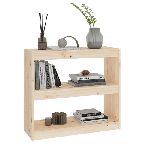 vidaXL Book Cabinet/Room Divider 80x30x71.5 cm Solid Wood Pine