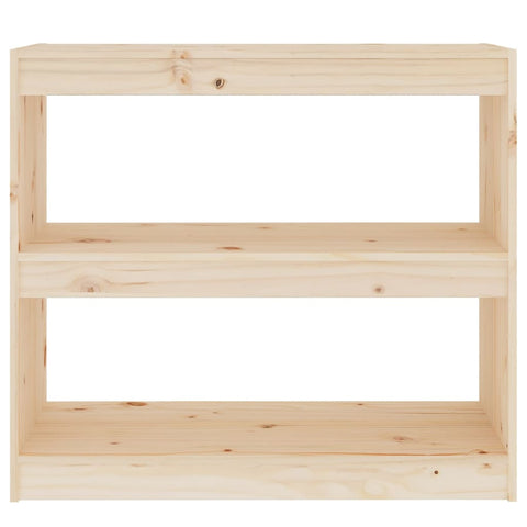 vidaXL Book Cabinet/Room Divider 80x30x71.5 cm Solid Wood Pine