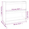 vidaXL Book Cabinet/Room Divider 80x30x71.5 cm Solid Wood Pine