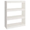vidaXL Book Cabinet/Room Divider White 80x30x103.5 cm Solid Wood Pine