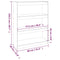 vidaXL Book Cabinet/Room Divider White 80x30x103.5 cm Solid Wood Pine