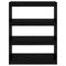 vidaXL Book Cabinet/Room Divider Black 80x30x103.5 cm Solid Wood Pine