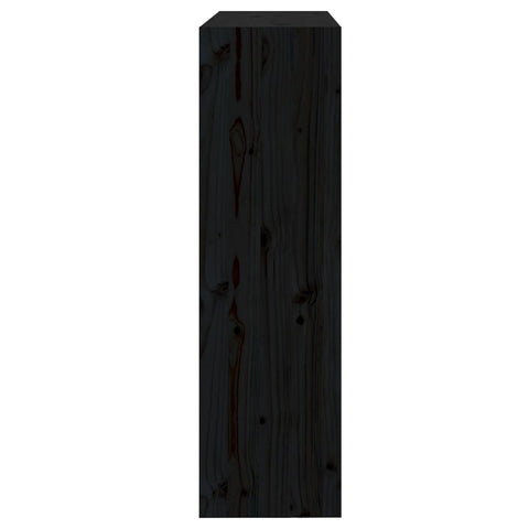 vidaXL Book Cabinet/Room Divider Black 80x30x103.5 cm Solid Wood Pine