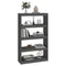 vidaXL Book Cabinet/Room Divider Grey 80x30x135.5 cm Solid Wood Pine