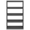 vidaXL Book Cabinet/Room Divider Grey 80x30x135.5 cm Solid Wood Pine