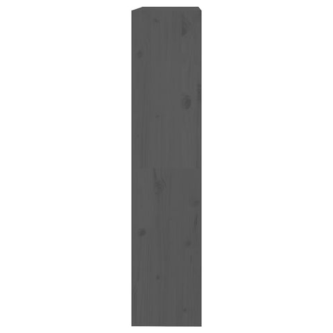 vidaXL Book Cabinet/Room Divider Grey 80x30x135.5 cm Solid Wood Pine