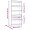 vidaXL Book Cabinet/Room Divider 80x30x167.4 cm Solid Wood Pine