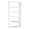 vidaXL Book Cabinet/Room Divider White 80x30x167.4 cm Solid Wood Pine