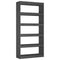 vidaXL Book Cabinet/Room Divider Grey 80x30x167.4 cm Solid Wood Pine
