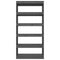 vidaXL Book Cabinet/Room Divider Grey 80x30x167.4 cm Solid Wood Pine