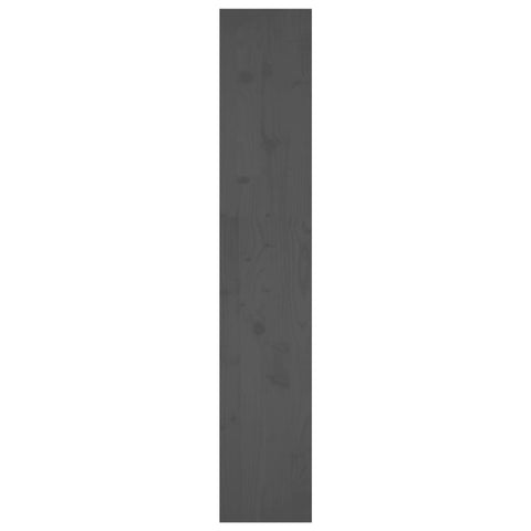 vidaXL Book Cabinet/Room Divider Grey 80x30x167.4 cm Solid Wood Pine