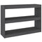vidaXL Book Cabinet Room Divider Grey 100x30x71.5 cm Pinewood