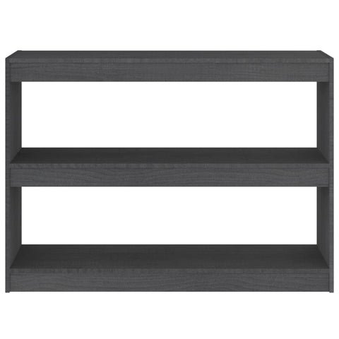 vidaXL Book Cabinet Room Divider Grey 100x30x71.5 cm Pinewood