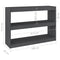 vidaXL Book Cabinet Room Divider Grey 100x30x71.5 cm Pinewood