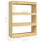 vidaXL Book Cabinet/Room Divider 100x30x103 cm Solid Pinewood