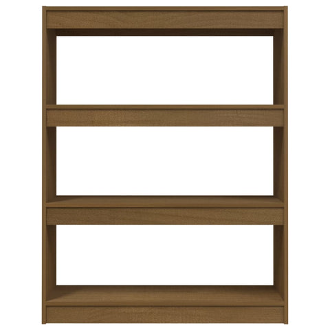 vidaXL Book Cabinet/Room Divider Honey Brown 100x30x103 cm Solid Pinewood